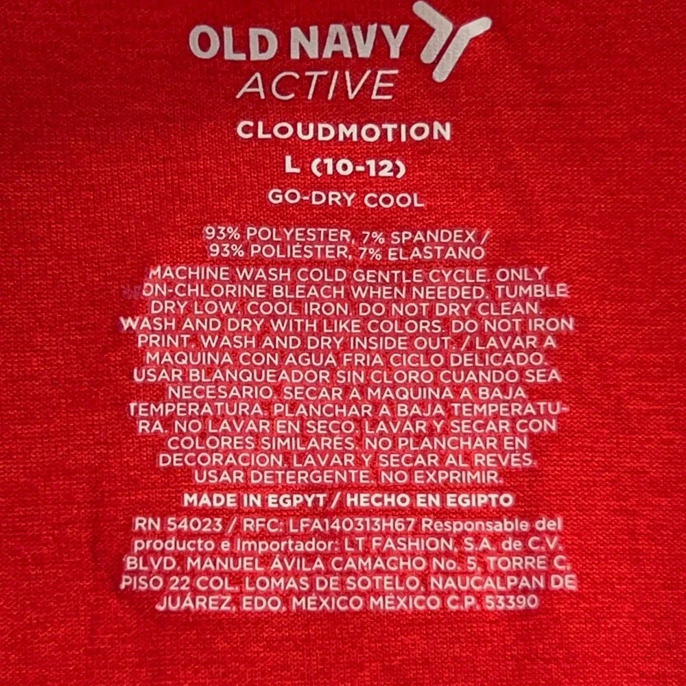 Old Navy Boys L (10-12) Red Blue Go-Dry Cool Cloudmotion Polo Shirt 2 Pack NWT